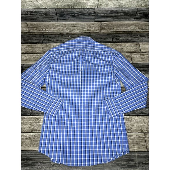 Penguin By Munsingwear Blue Plaid Slim Fit Shirt - Picture 6 of 6